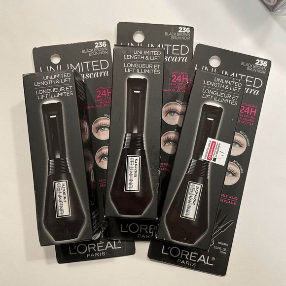 L'Oreal Other - L'Oreal Unlimited Mascara in Black Brown Lot of 3